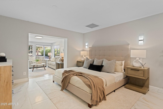 1509 W Kiowa Ave, Mesa, AZ 85202 - bedroom featuring light marble finish flooring and baseboards