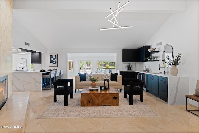 1509 W Kiowa Ave, Mesa, AZ 85202 - living room with high vaulted ceiling