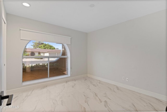 1509 W Kiowa Ave, Mesa, AZ 85202 - empty room with marble finish floors and recessed lighting