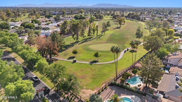1509 W Kiowa Ave, Mesa, AZ 85202 - aerial overview of property's location featuring a mountain backdrop and nearby suburban area