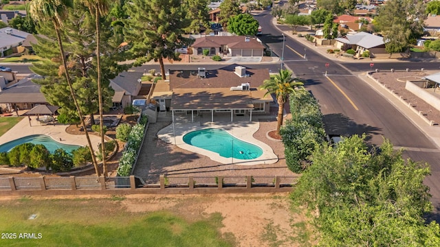 1509 W Kiowa Ave, Mesa, AZ 85202 - aerial view of residential area featuring a pool area