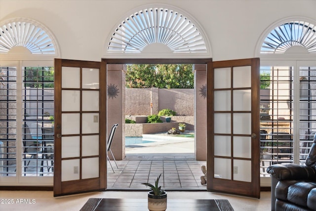 6208 E Paradise Ln, Scottsdale, AZ 85254 - entryway with french doors and a wealth of natural light