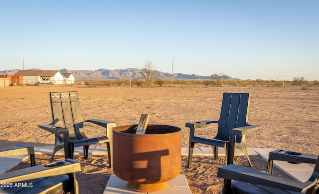 28435 N 249th Ln, Wittmann, AZ 85361 - view of patio with a mountain view and a rural view