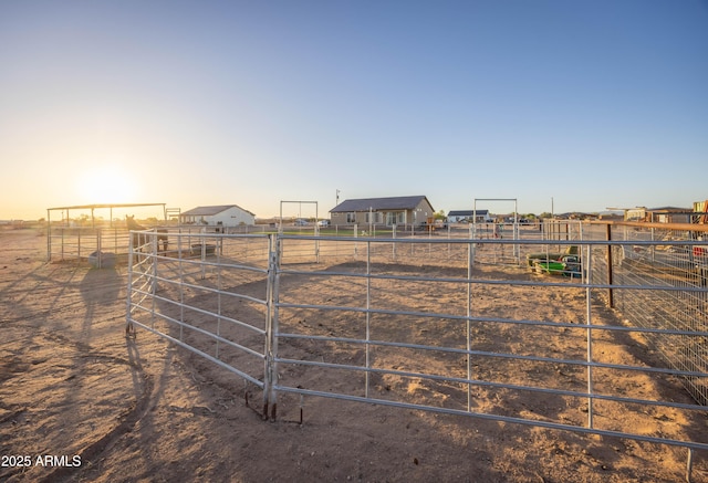 28435 N 249th Ln, Wittmann, AZ 85361 - view of yard with an exterior structure, a rural view, and an outbuilding