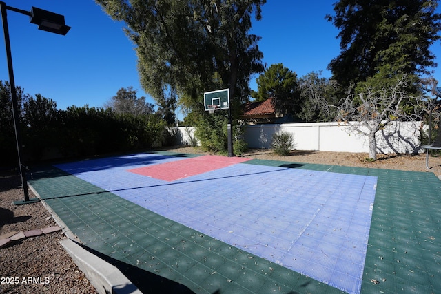 view of sport court