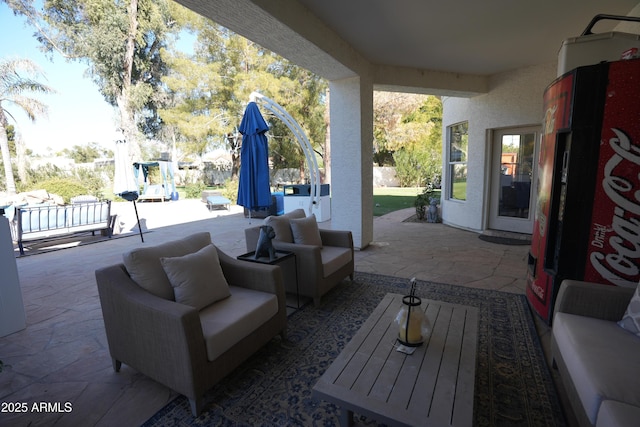 view of patio / terrace with an outdoor hangout area