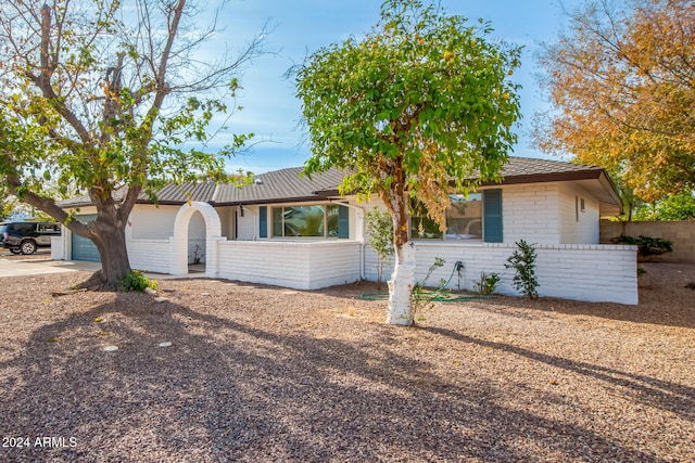 ranch-style house with a garage