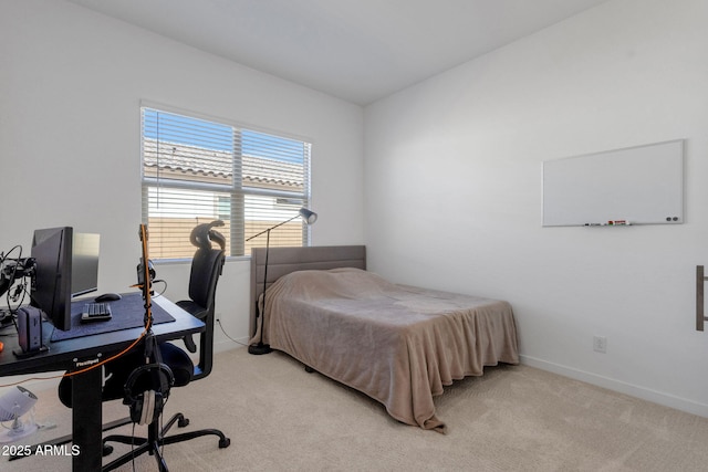 3885 E Kenley Ln, San Tan Valley, AZ 85143 - bedroom with light colored carpet, an office area, and baseboards