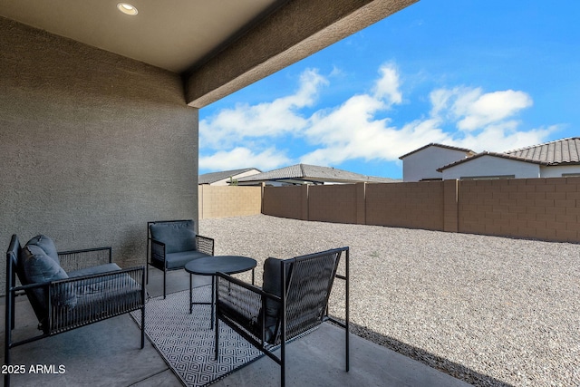 3885 E Kenley Ln, San Tan Valley, AZ 85143 - view of patio with a fenced backyard