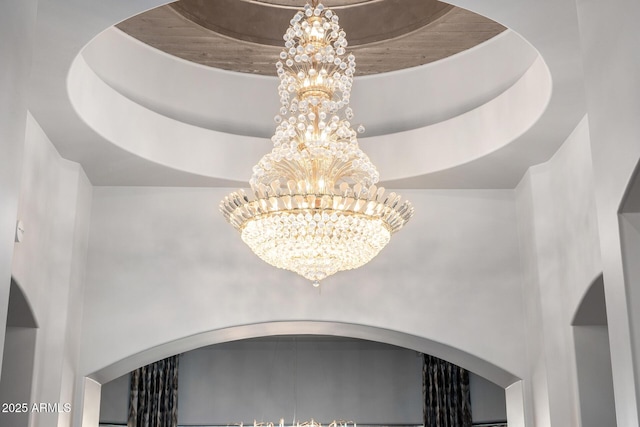 4328 N Pinnacle Ridge Cir, Mesa, AZ 85207 - detailed view of a chandelier and arched walkways