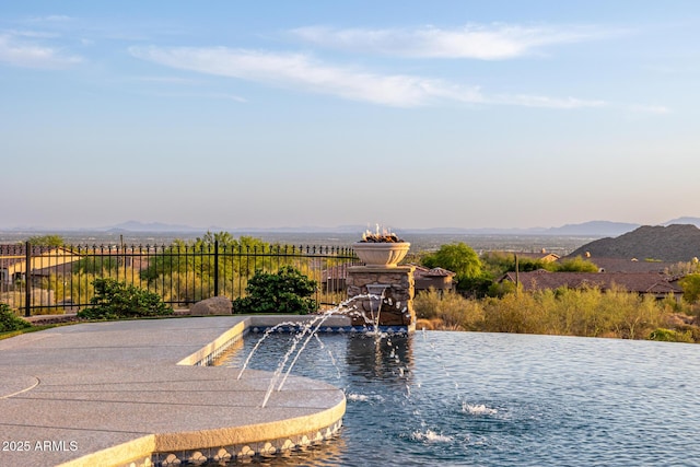 4328 N Pinnacle Ridge Cir, Mesa, AZ 85207 - view of swimming pool featuring a mountain view