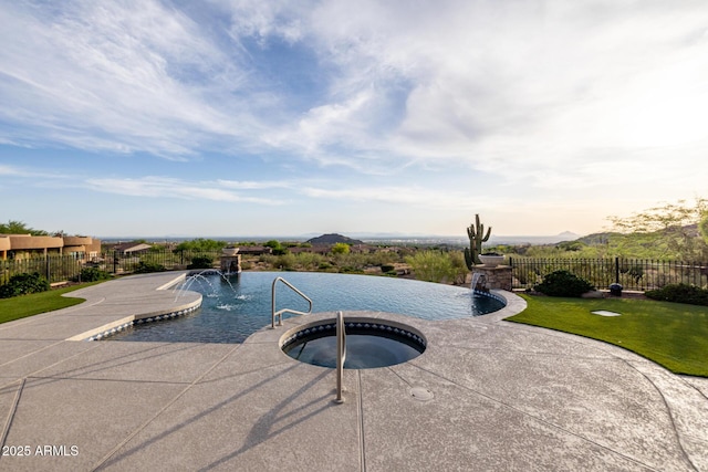 4328 N Pinnacle Ridge Cir, Mesa, AZ 85207 - view of pool featuring a pool with connected hot tub