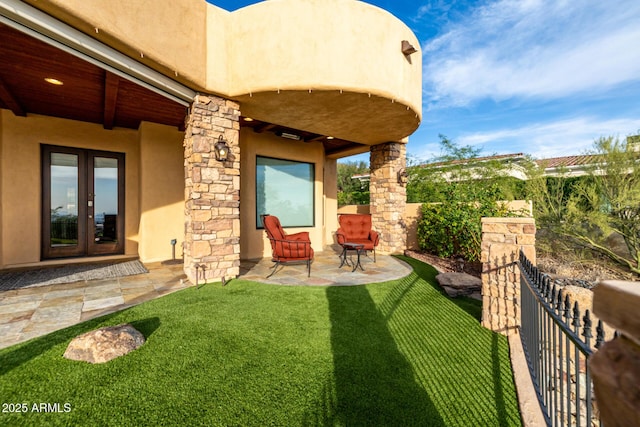 4328 N Pinnacle Ridge Cir, Mesa, AZ 85207 - view of patio with french doors