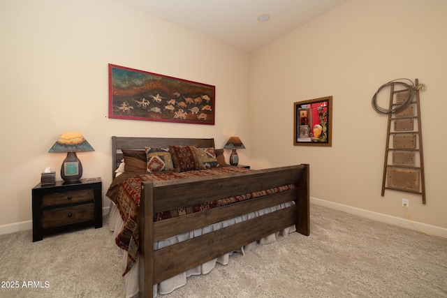 carpeted bedroom with baseboards