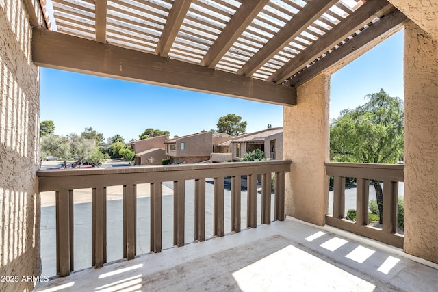 4434 E Camelback Rd Unit 132, Phoenix, AZ 85018 - balcony featuring a pergola