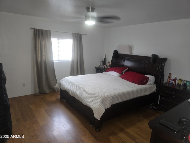 11770 W Aster Dr, El Mirage, AZ 85335 - bedroom featuring wood finished floors and a ceiling fan