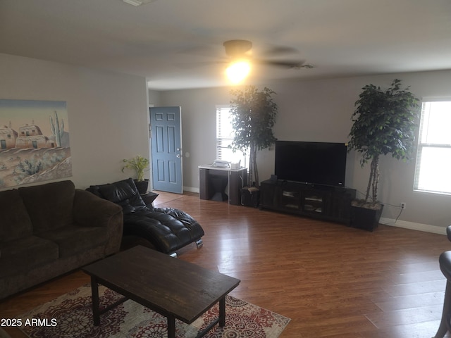 11770 W Aster Dr, El Mirage, AZ 85335 - living room with wood finished floors and baseboards
