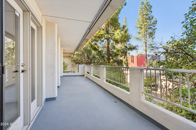 view of balcony