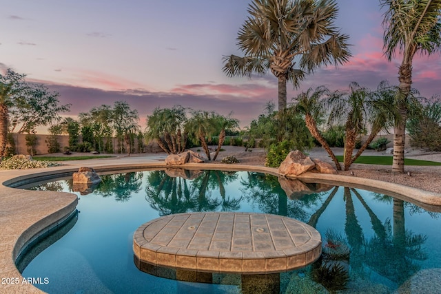 view of pool