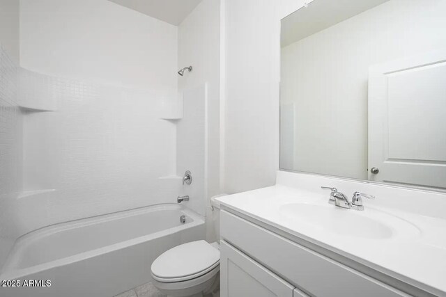 47204 W Coe St, Maricopa, AZ 85139 - bathroom with toilet, vanity, and bathing tub / shower combination