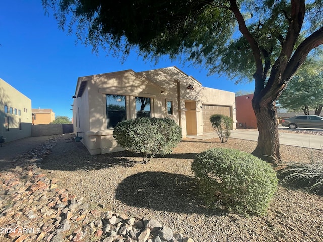 view of adobe home