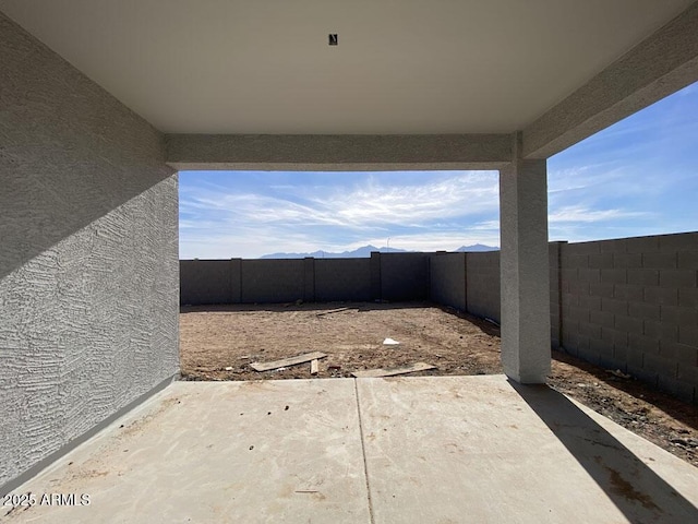 view of patio / terrace featuring a fenced backyard