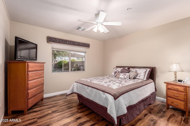 7247 W Buckskin Trl, Peoria, AZ 85383 - bedroom with dark wood-type flooring and ceiling fan