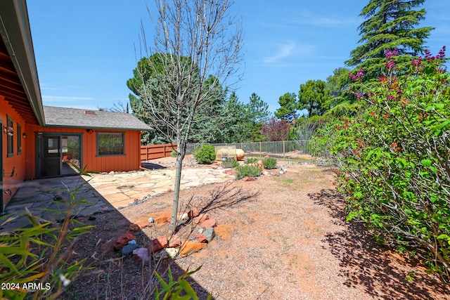 view of yard with a patio