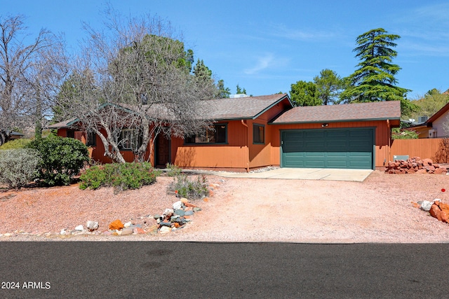 ranch-style house with a garage