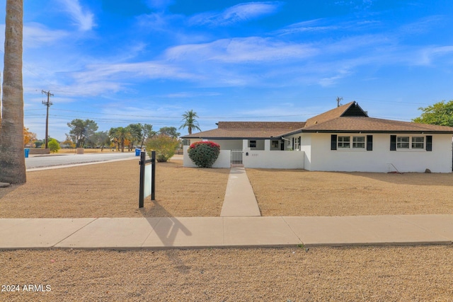 view of ranch-style home