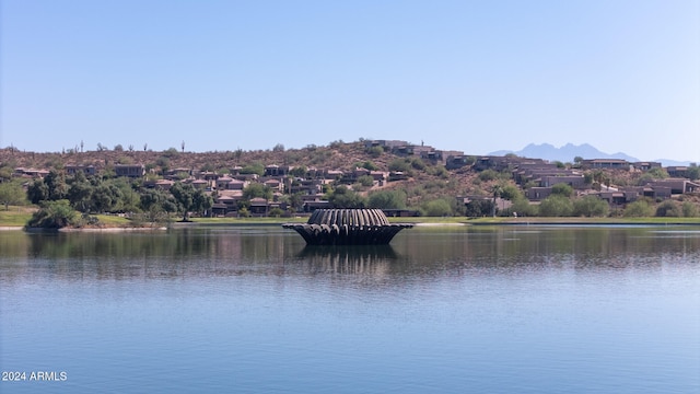 view of water feature featuring a mountain view