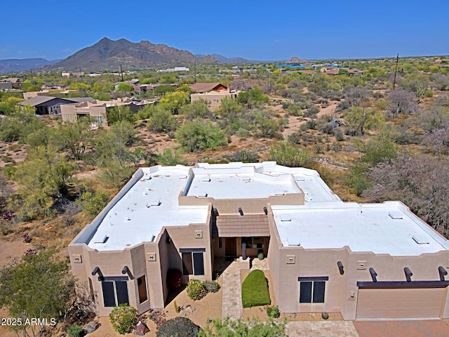 5520 E Desert Forest Trl, Cave Creek, AZ 85331 - aerial view of property and surrounding area featuring a mountain backdrop