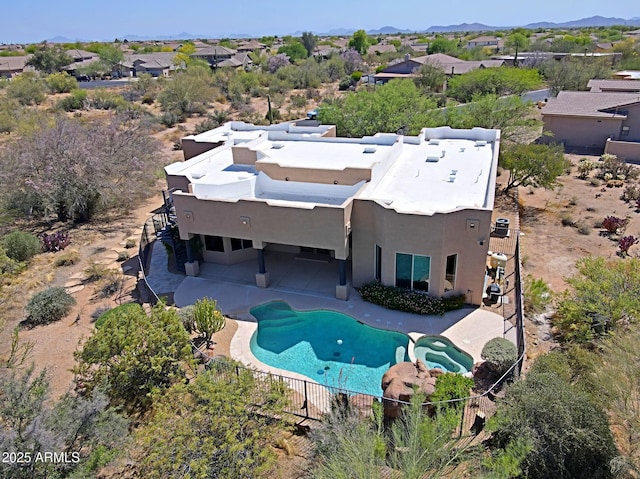 5520 E Desert Forest Trl, Cave Creek, AZ 85331 - aerial perspective of suburban area featuring a pool