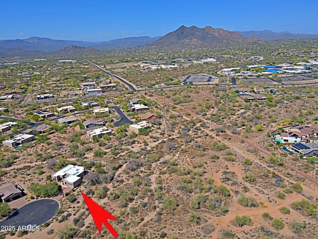 5520 E Desert Forest Trl, Cave Creek, AZ 85331 - aerial view of residential area with a mountainous background