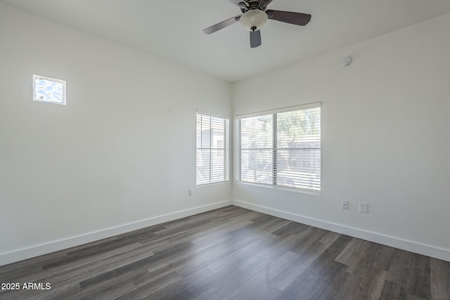 600 W Grove Pkwy Unit 2188, Tempe, AZ 85283 - empty room featuring dark wood-style floors, ceiling fan, and a smoke detector