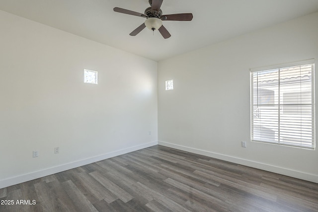 600 W Grove Pkwy Unit 2188, Tempe, AZ 85283 - unfurnished room with dark wood-style floors and ceiling fan