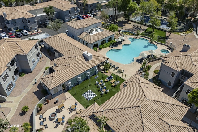600 W Grove Pkwy Unit 2188, Tempe, AZ 85283 - aerial view of residential area with a pool