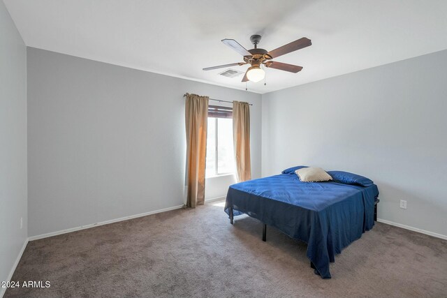 962 W Lindbergh Ave, Coolidge, AZ 85128 - bedroom featuring carpet flooring and ceiling fan