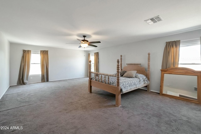 962 W Lindbergh Ave, Coolidge, AZ 85128 - bedroom with carpet flooring and ceiling fan