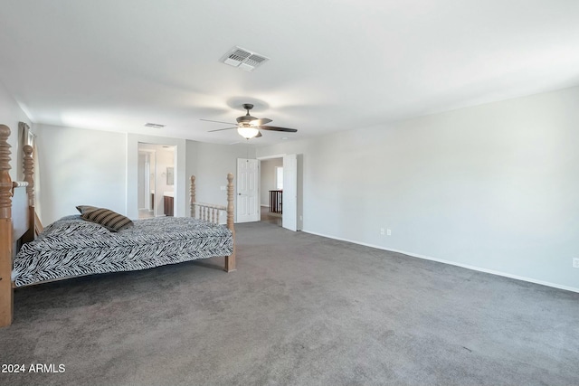 962 W Lindbergh Ave, Coolidge, AZ 85128 - carpeted bedroom with ceiling fan