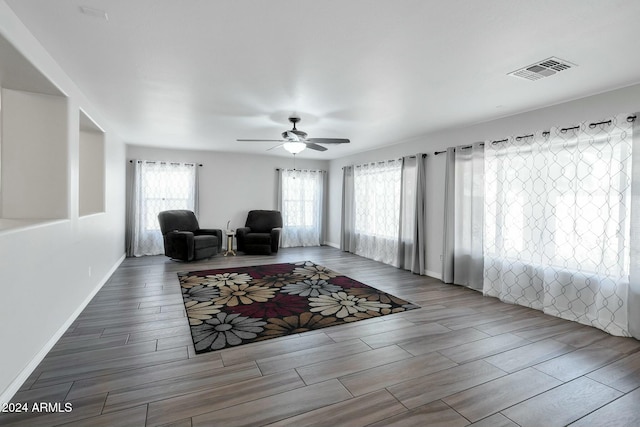 962 W Lindbergh Ave, Coolidge, AZ 85128 - living room with ceiling fan and wood-type flooring