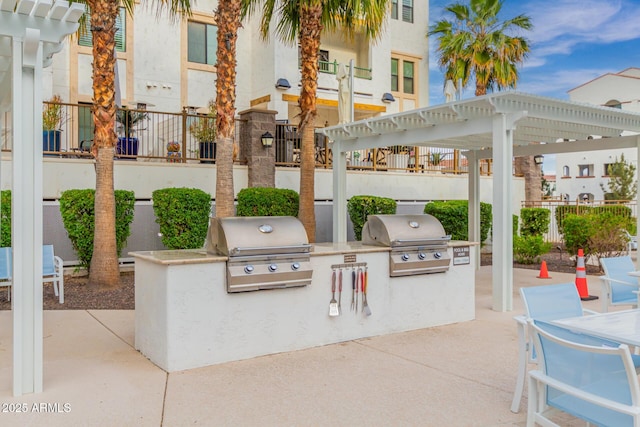 2511 W Queen Creek Rd Unit 378, Chandler, AZ 85248 - view of patio / terrace featuring area for grilling and a pergola