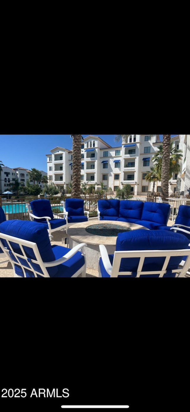 2511 W Queen Creek Rd Unit 378, Chandler, AZ 85248 - view of patio / terrace featuring an outdoor hangout area