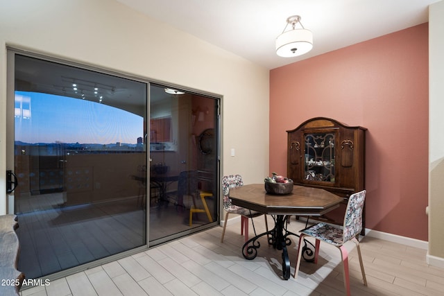 view of dining area