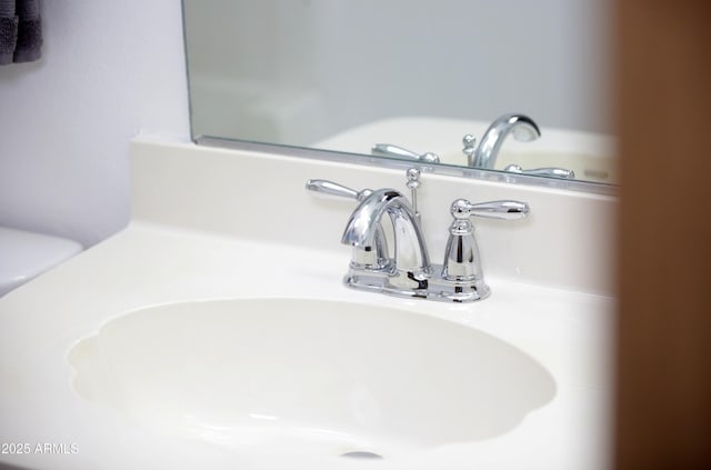 interior details featuring sink