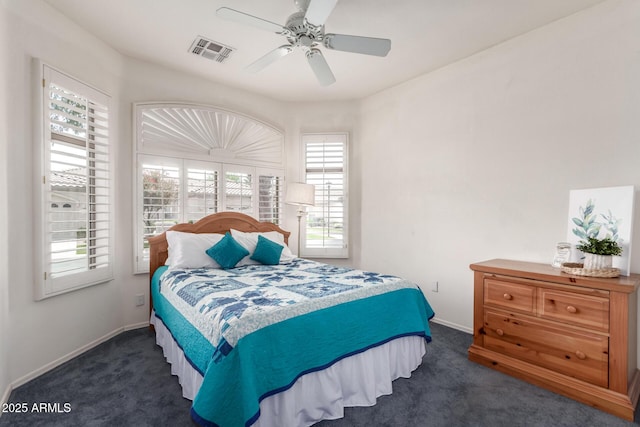 23756 S Vacation Way, Sun Lakes, AZ 85248 - carpeted bedroom featuring baseboards and ceiling fan