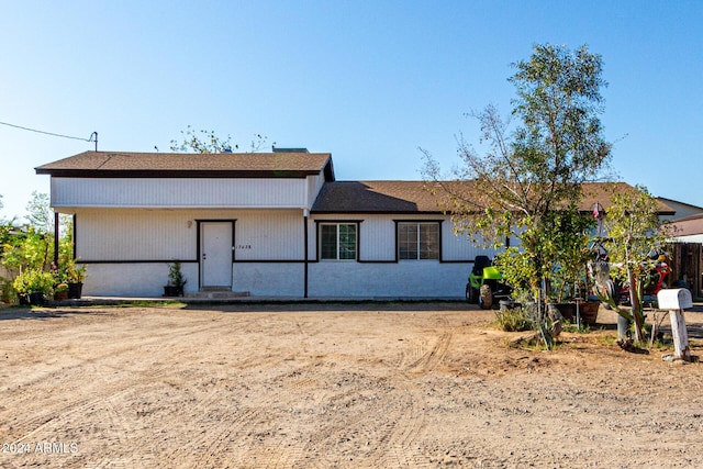 view of back of property