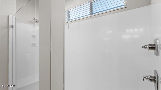 full bathroom featuring walk in shower