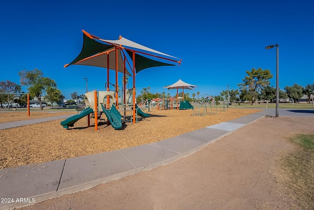 view of jungle gym