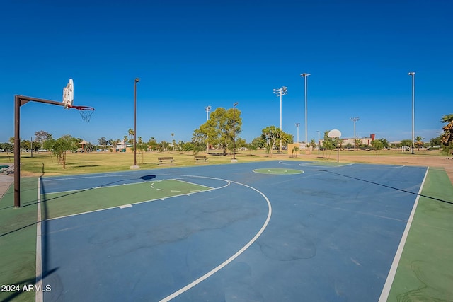 view of sport court